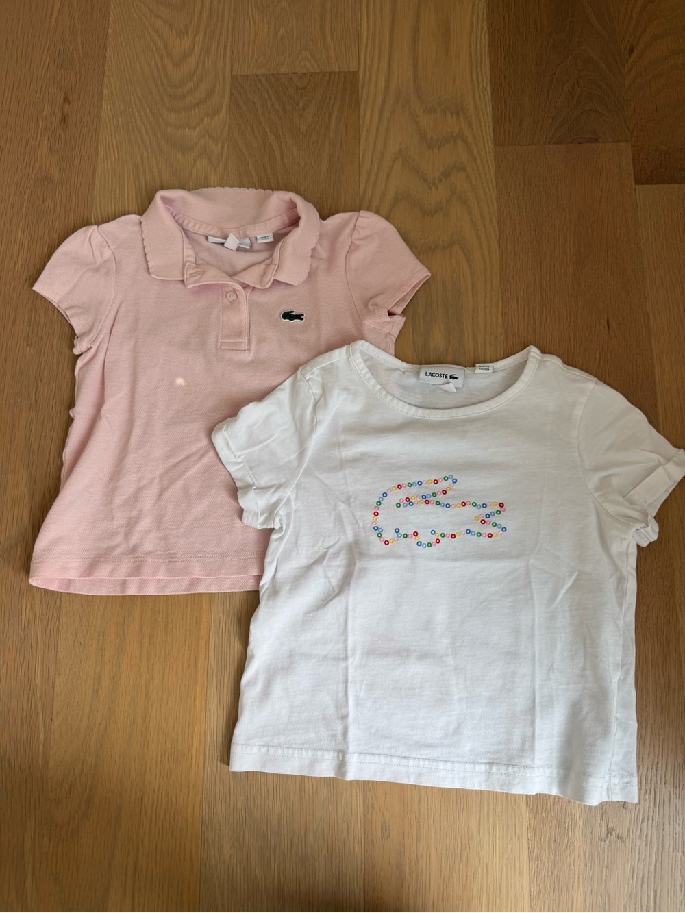 Lacoste girls shirt bundle - 4T & 5T
